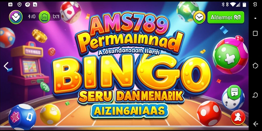 Tampilan gameplay seru dalam aplikasi Bingo AMS789.