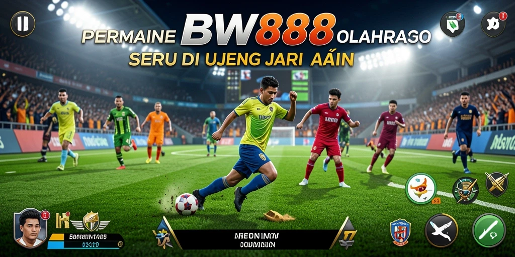 Tampilan utama gameplay BW888 dengan aksi olahraga yang mendebarkan.