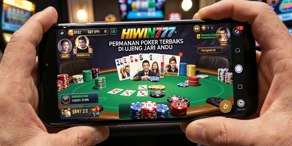 Screenshot menampilkan gameplay seru dari HIWIN777 di dunia Poker.
