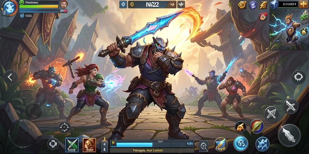 Screenshot IN22 menampilkan aksi pertarungan dinamis di dunia ARPG.