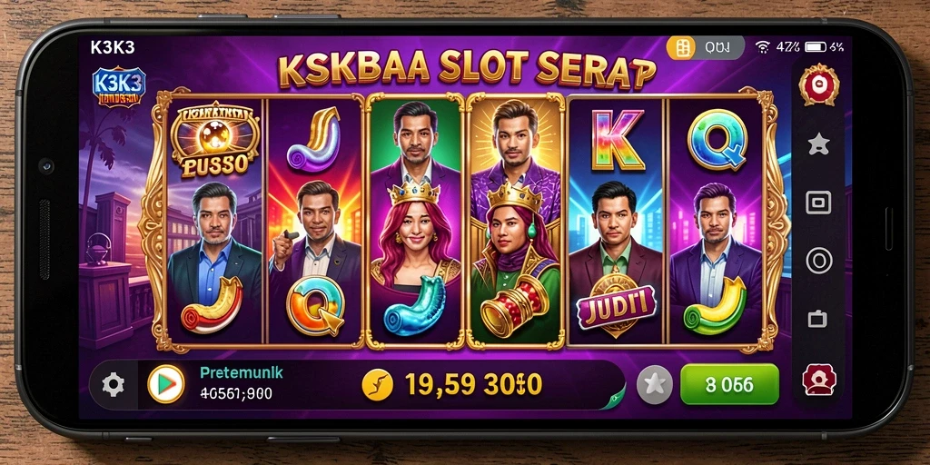Tampilan gameplay seru K3K3 yang kaya fitur Slot.