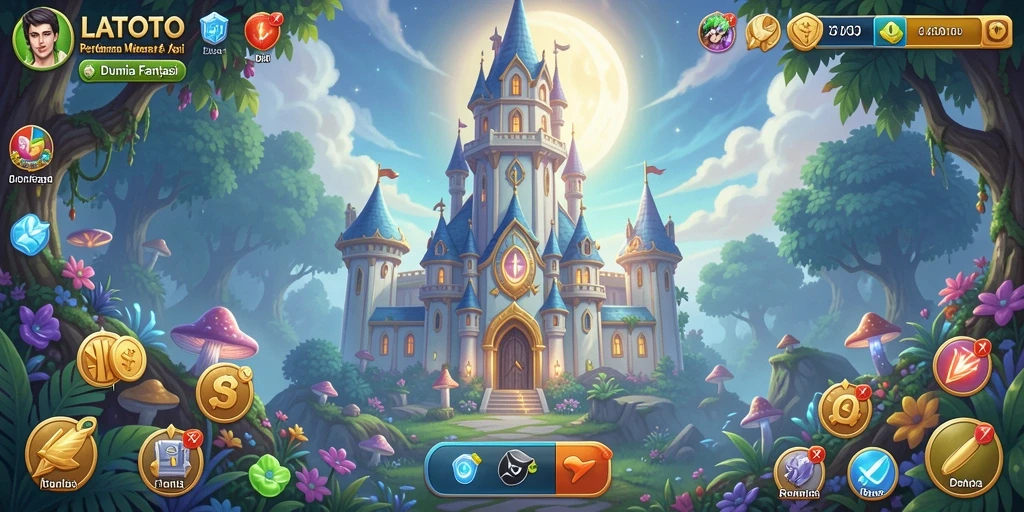 Screenshot LATOTO menampilkan aksi seru dalam game Tower Defense.