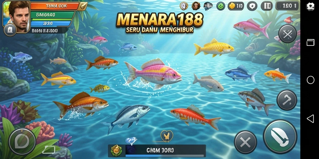 Gameplay seru dengan pengalaman menembak ikan yang mengasyikkan.