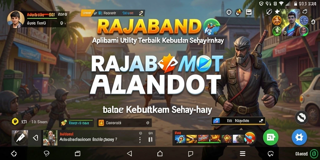 Tampilan utama RAJABANDOT dengan fitur Utility yang lengkap.