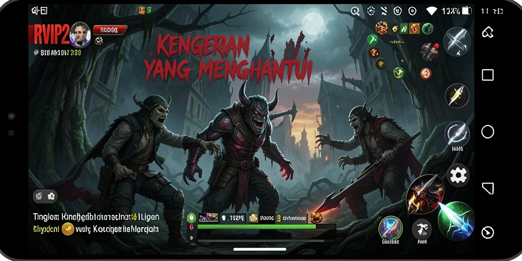 Gameplay menegangkan dari RVIP2 dalam suasana Horror.
